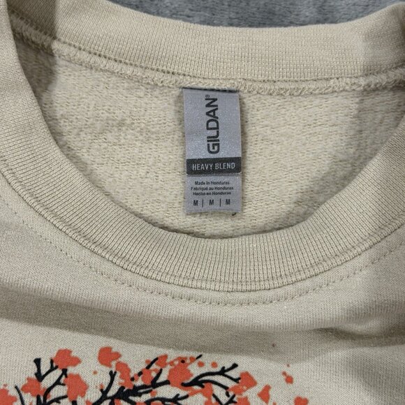 Nightmare Before Christmas Halloween Sweatshirt Gildan Sand M Holiday - Picture 5 of 5